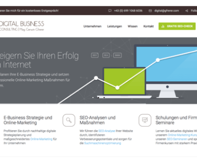 Am 07. November 2016 erfolgte der Launch der Website gfrerer.com.